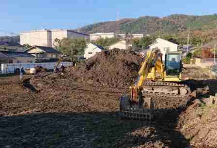 宅地造成工事の施工例